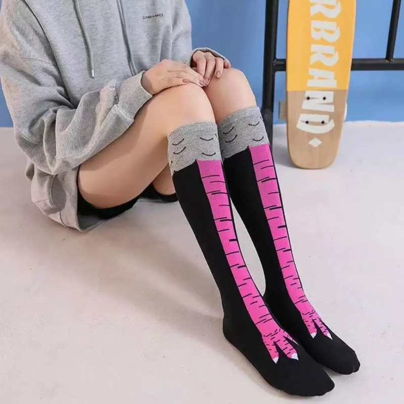 Kippenpootjes Lange Sokken Dam - Funny Chicken Leg Socks recensie en prijs
