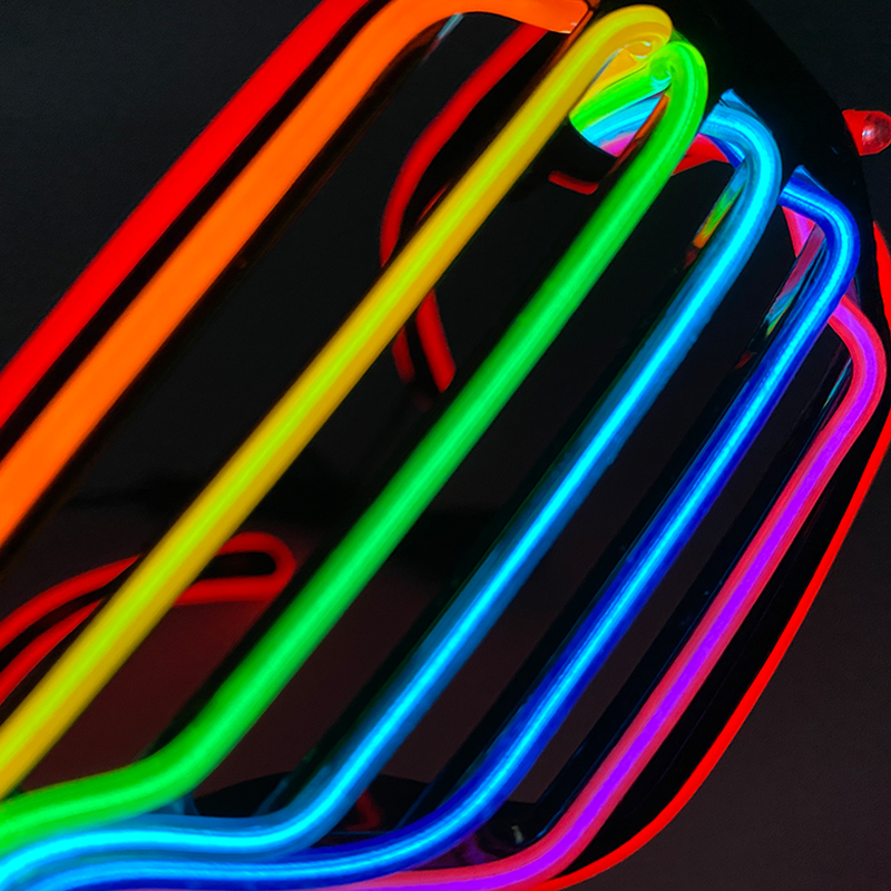 Fluorescerende kleurrijke gloe - Glow In The Dark Party Glasses recensie en prijs