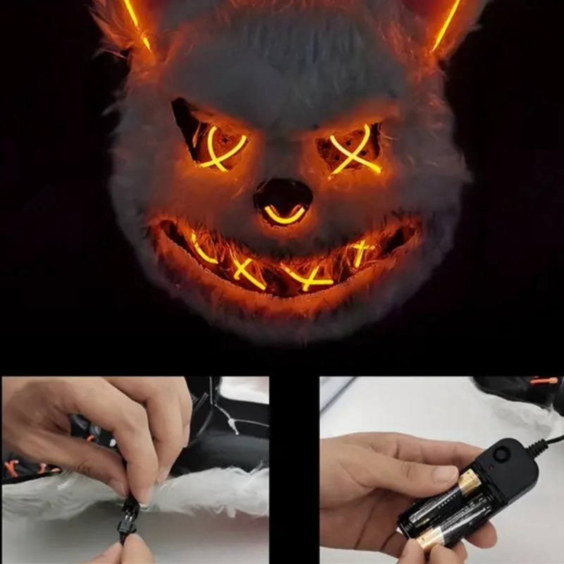 Bunny Masker Maskerade LED Kon - Led Purge Mask Halloween recensie en prijs