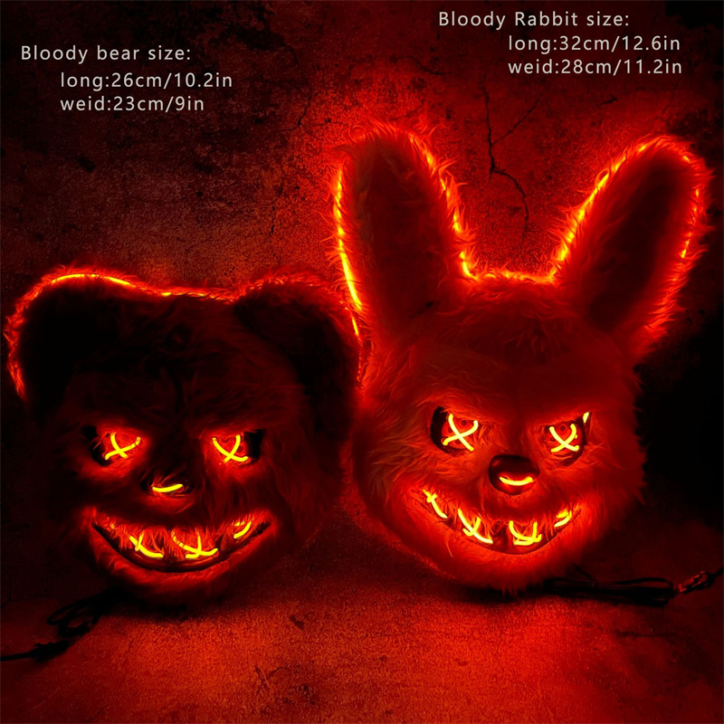 Bunny Masker Maskerade LED Kon - Led Purge Mask Halloween recensie en prijs
